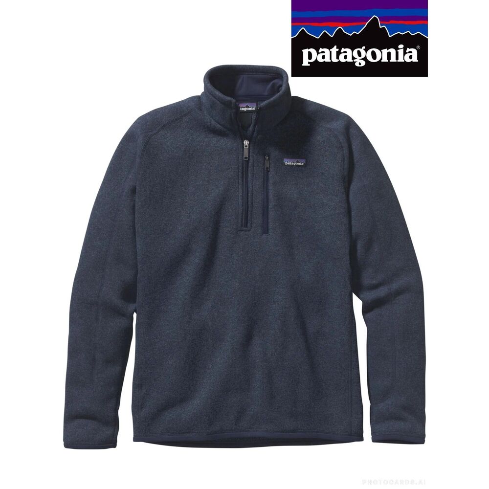 NWOT Patagonia Navy Fleece Better Sweater 1/4 Zip Pullover Men's Size L